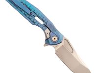 Нож складной Thor 3 Rikeknife, сталь M390, рукоять титан, синий