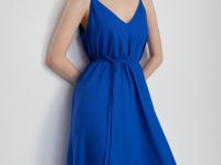 Сарафан макси льняной с вырезом на спине