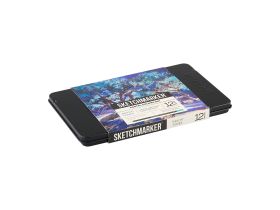 Набор карандашей цветные Sketchmarker "Пастельные оттенки", 12 цветов, жестяной пенал