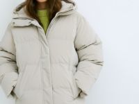 Пуховик для девочек, Бежевый