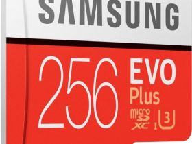 Карта памяти Samsung MicroSDXC 256Гб EVO Plus CL10 с адаптером красный