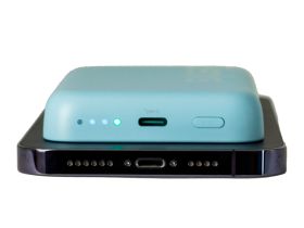 Внешний аккумулятор Benks MP10 Mini MagSafe 6000mAh Type-C (голубой)