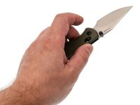 Складной нож Kizer Drop Bear 2, сталь Nitro-V, рукоять микарта, зеленый