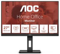 Монитор 27" AOC 27E3QAF IPS, 1920x1080, 75Hz, 4 ms, 178°/178°, 300 cd/m, 20M:1, HDMI, DP, с поворотом экрана, black
