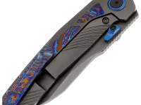 Складной нож Remette Kestrel DLC, сталь S35VN, рукоять титан/Timascus