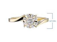 Классическое кольцо из желтого золота э0312кц04210651_white