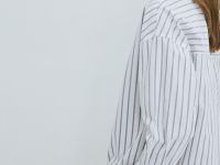 Свободная рубашка из хлопка Оксфорд, Зеленый