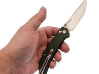 Складной нож SRM Asika 411L-MG, сталь 14C28N, рукоять микарта