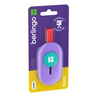 Нож канцелярский Berlingo "Raze" 9 мм, push-lock, сиреневый