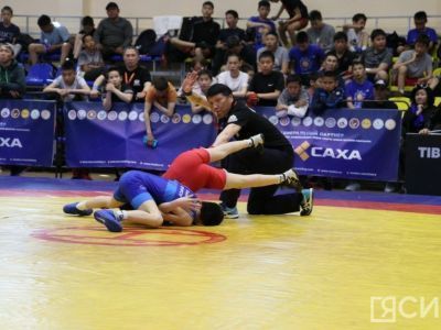 Четыре золотые медали первенства Дальнего Востока завоевала сборная Якутии по вольной борьбе