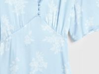 Платье миди с принтом, Голубой