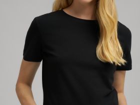 Приталенная футболка из джерси