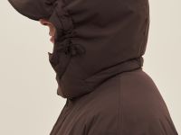 Пальто утепленное с воротником-стойкой