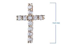 Подвеска из красного золота с бриллиантами э0201пд11159100