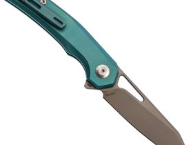 Складной нож Dr.Tech D4281BL, сталь M390, рукоять TC4, синий