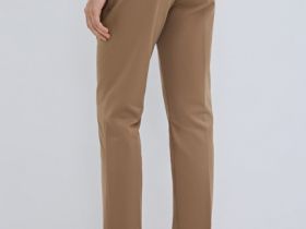 Укороченные брюки из хлопка, Бежевый