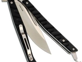 Нож-бабочка (балисонг) НОКС Финка Б, сталь AUS-8, рукоять G10