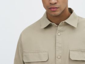 Текстильная рубашка, Бежевый