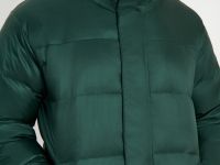 Пуховое полупальто с воротником-стойкой