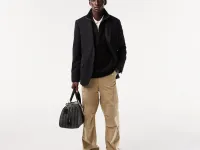 Мужская толстовка Lacoste на молнии с высоким воротом