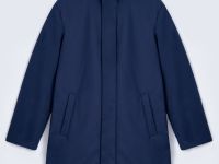 Утепленное пальто с капюшоном