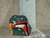 Гипсовое кашпо-органайзер голова "Мандалорец"