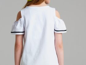 Фуфайка трикотажная для девочек (футболка)