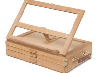 Мольберт настольный Pinax TE-03B с органайзером для пастели/карандашей/кистей, 3 лотка, бук