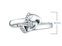 Кольцо из серебра э0612кц10221006