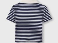 Полосатая футболка-поло в рубчик Глория Джинс