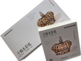 Альбом-склейка для акварели Potentate 10х10 см, 80 л 300 г 100% хлопок