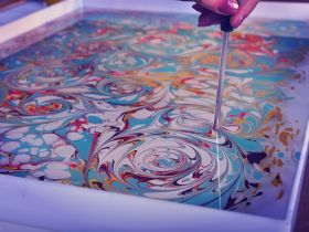 Мастер-класс рисования на воде