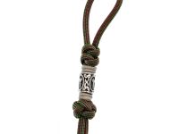 Темляк для складного ножа с бусиной "Obereg", C/R хамелеон