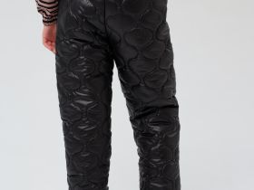 Брюки текстильные утепленные флисом для девочек