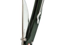 Складной нож SRM Asika 411L-MG, сталь 14C28N, рукоять микарта