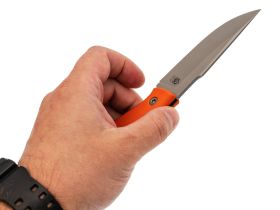 Нож Вайпер, сталь VG-10, рукоять G10 оранжевый