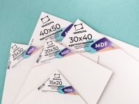 Панель МДФ грунтованная односторонняя Малевичъ 40x50 см