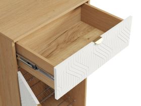 Обувница Монблан 63x110 Косы Белый