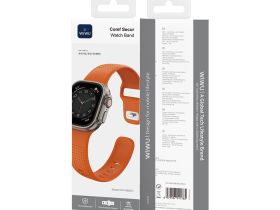 Ремешок WiWU Comf Secur для Apple Watch 44/45/46/49mm силикон (Wi-WB201) (оранжевый)