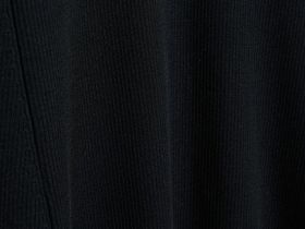 Вязаное платье с расклёшенной юбкой, Черный