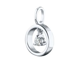 Подвеска из серебра с бриллиантом э0601пд05170900