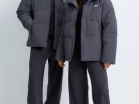 Пуховик с воротником-стойкой из коллаборации с man