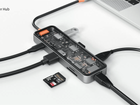 Адаптер Wiwu Cyber HUB USB-C 8 в 1 на 2xUSB 3.0/USB 2.0/SD/TF (3.0)/HDMI (4K30)/PD/RJ45 (CB008) (Gray)