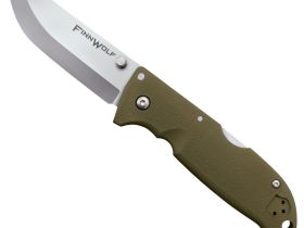 Нож складной Cold Steel Finn Wolf, сталь AUS-8A, рукоять Griv-Ex™, оливковый