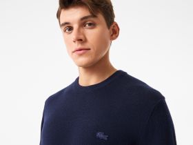 Мужской свитер Lacoste из шерсти мериноса