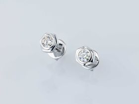 Пусеты из белого золота э4712пс03210203