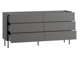 Комод Дигарс 163x81 Графитовый