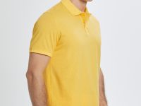 Однотонное поло из хлопка