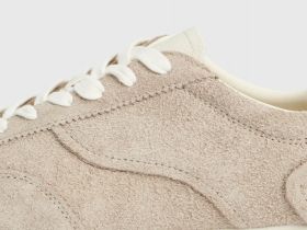 Кроссовки замшевые, Бежевый