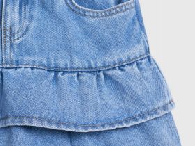 Джинсовая юбка для девочек, Голубой